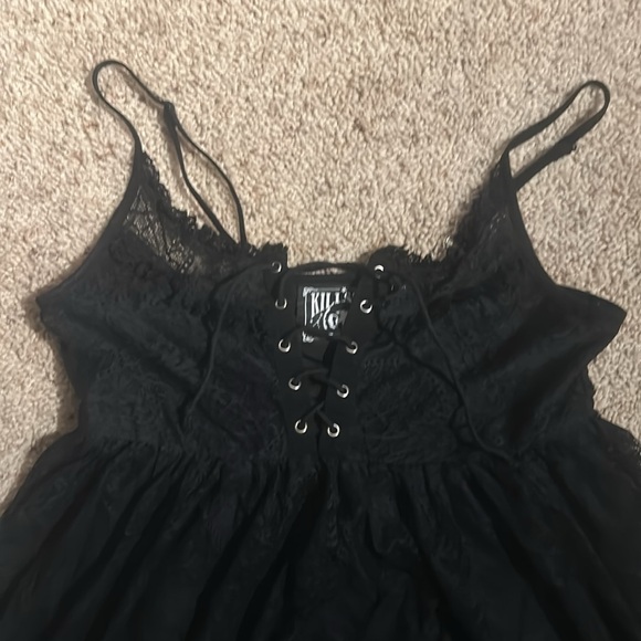 Killstar Black Lace Babydoll Dress - Picture 2 of 5